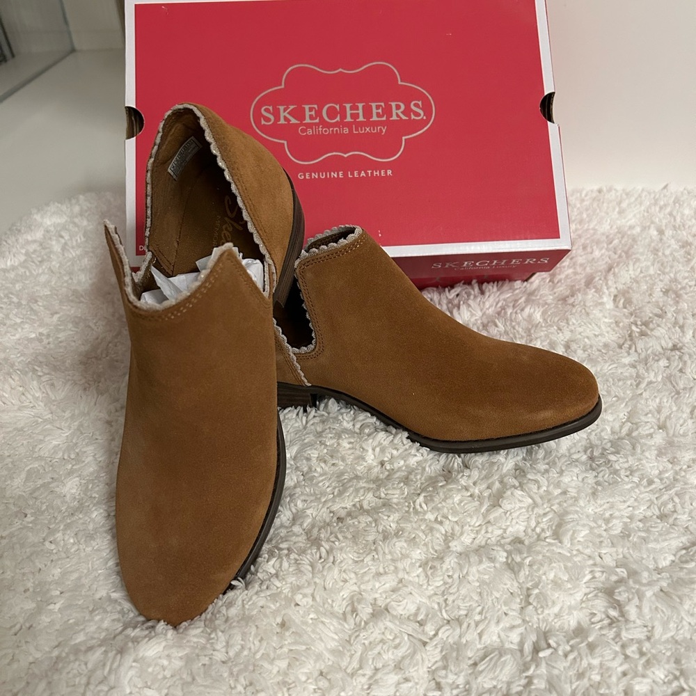 Sketchers leather booties